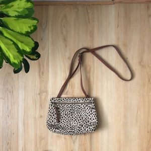 Leopard print cross body bag